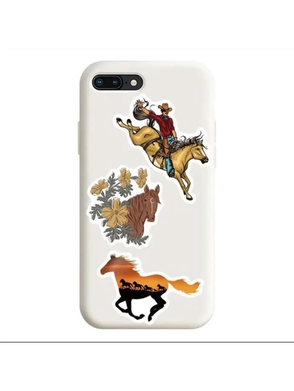 Horse Equestrian Dressage Stickers 50 Pcs, Decals Cowgirl Horses NWT